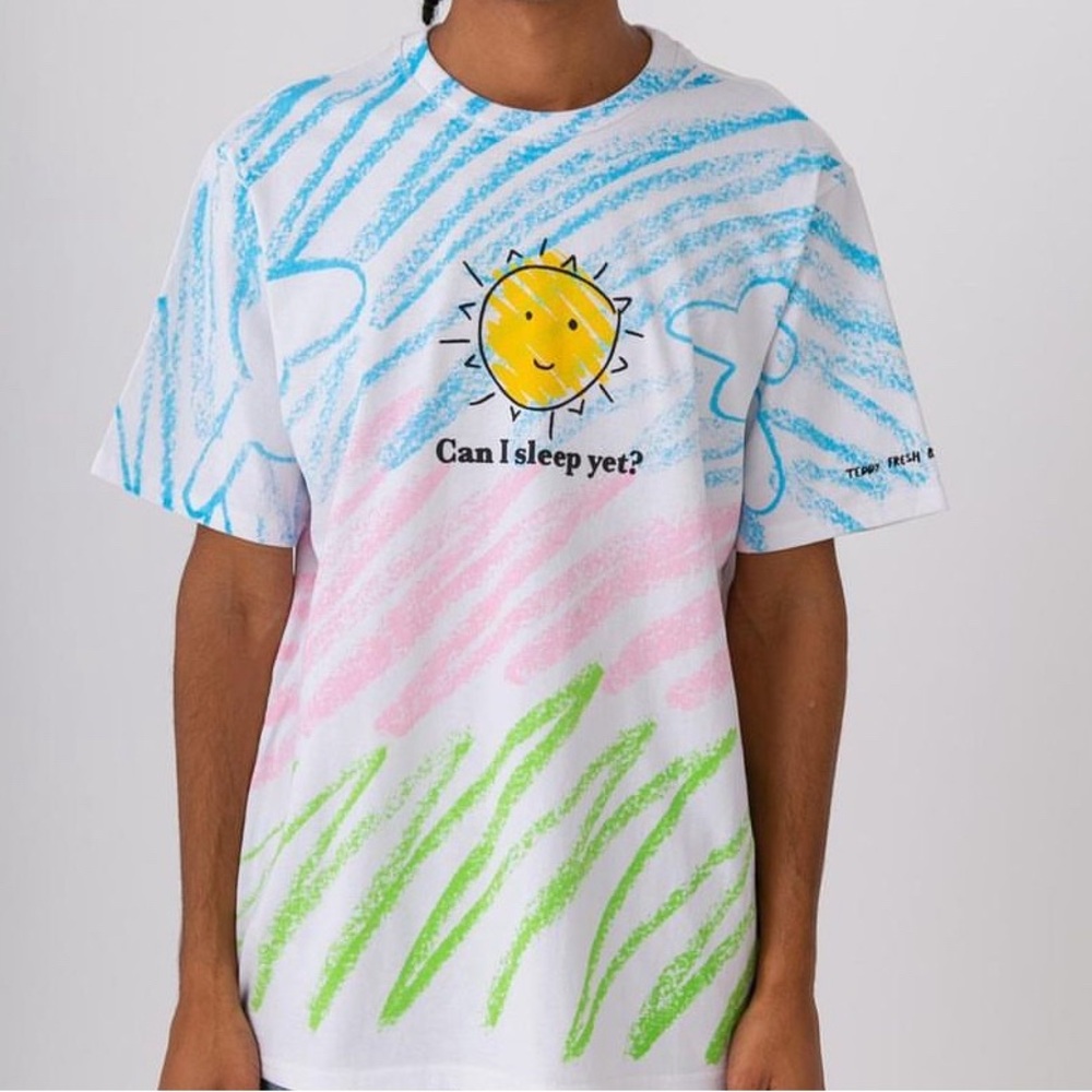 NWOT Teddy Fresh Can I Sleep Yet? Graphic T-Shirt Unisex